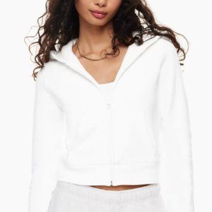 Aritzia TNA Cozy Fleece Snug Boxy Zip Hoodie